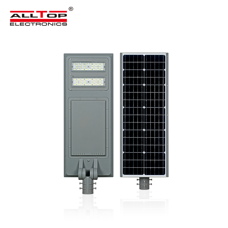 ALLTOP Cheap price outdoor lighting fixture aluminium IP65 smd 100w all in one solar led garden lamp 3