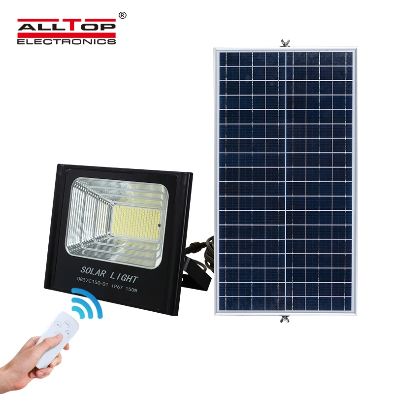 ALLTOP High quality IP65 Outdoor Waterproof Aluminum 50w 100w 150w 200w solar LED Flood Light price 1