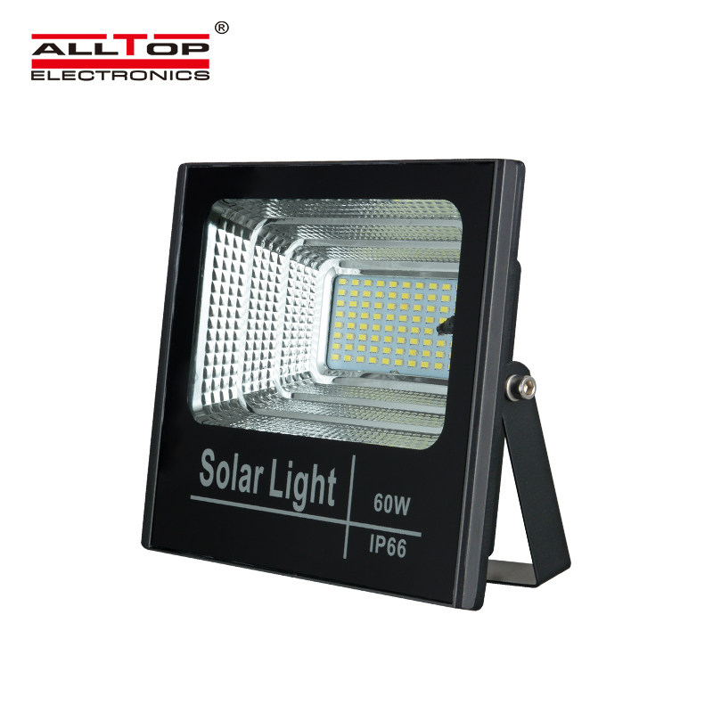 ALLTOP Best quality IP66 waterproof outdoor Aluminum 25w 40w 60w 100w led solar flood light 3