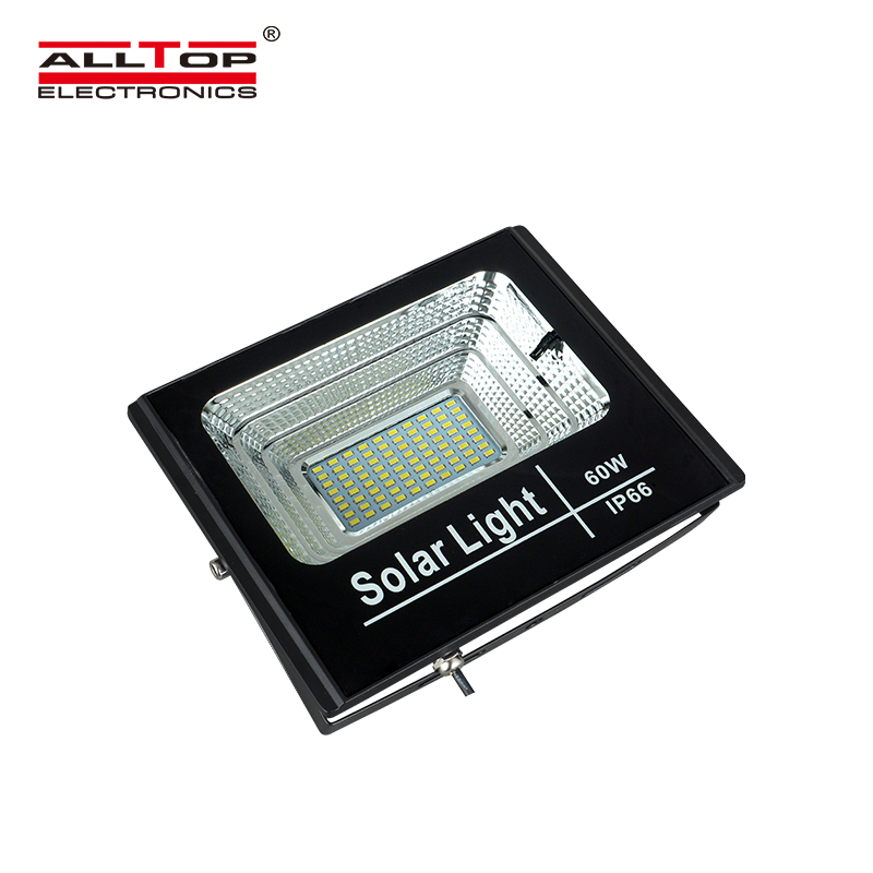 ALLTOP Best quality IP66 waterproof outdoor Aluminum 25w 40w 60w 100w led solar flood light 6