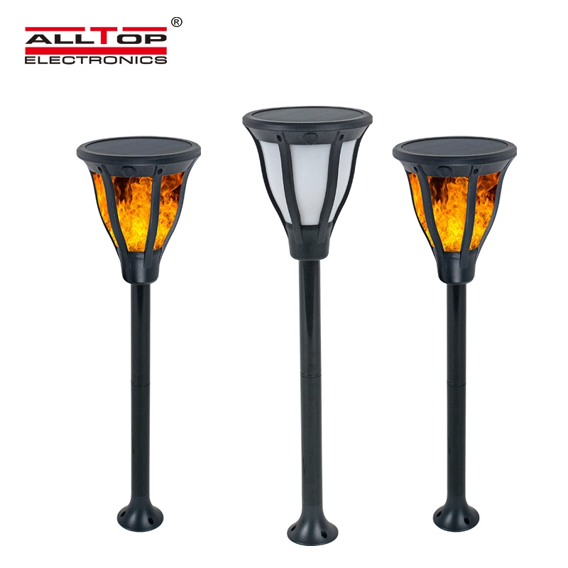 ALLTOP Warm brightness outdoor garden lighting ABS housing 2w ip65 led solar flame light 1