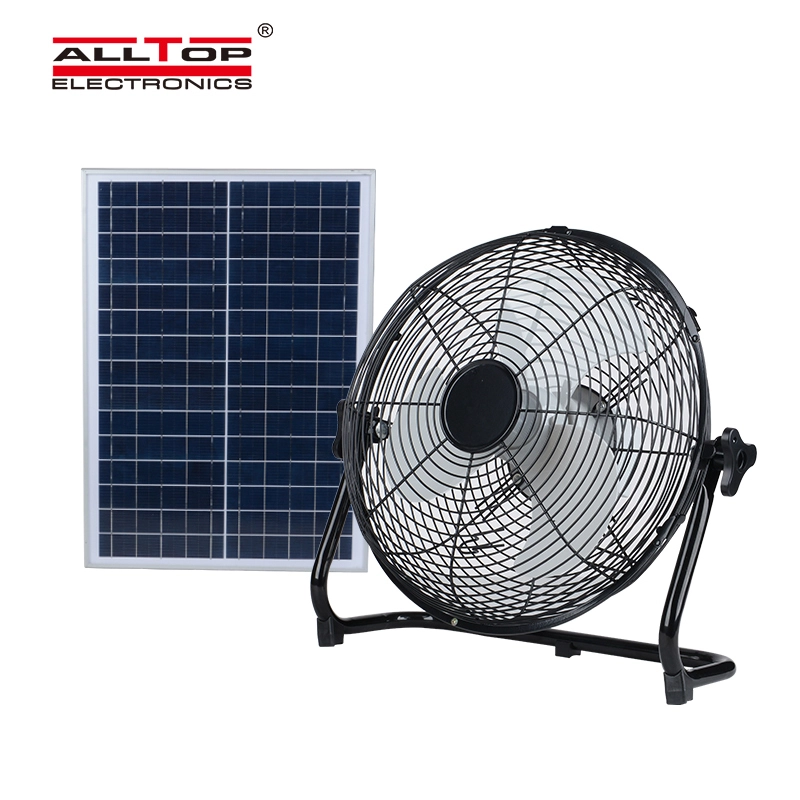ALLTOP New Products Rechargeable solar panel 24w home solar power fan solar fan 1