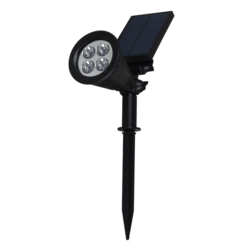 Energy saving waterproof abs rgb 2w solar led garden light 1