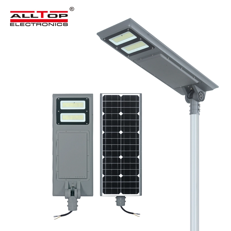ALLTOP High lumen 100w ip65 waterproof outdoor all in one led solar street light 1