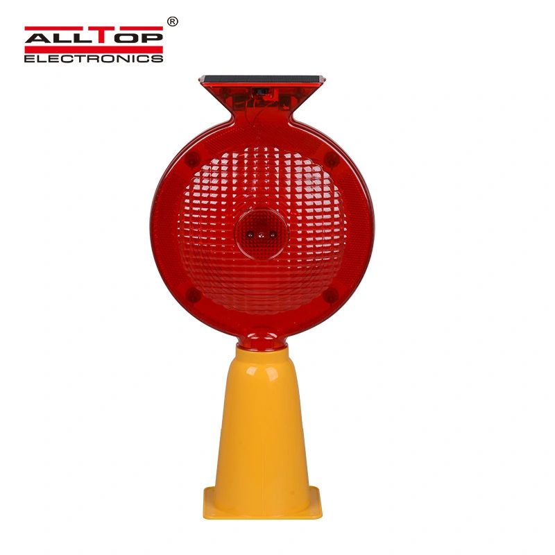 ALLTOP Solar traffic light, portable warning light, traffic cone light 1
