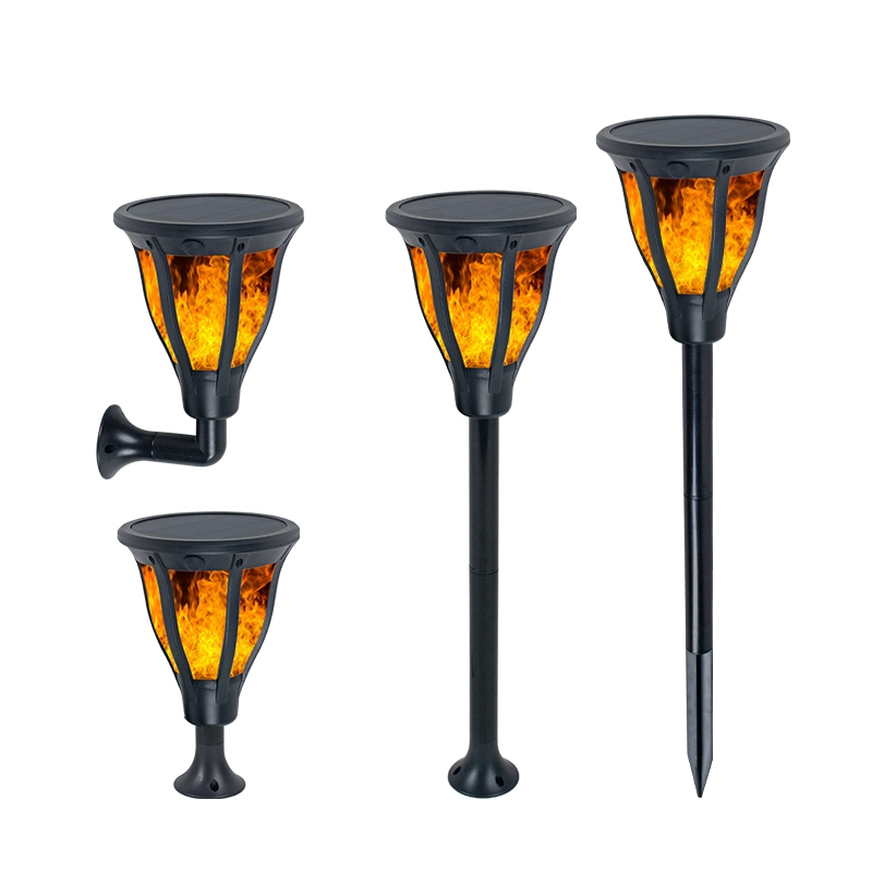 ALLTOP Hot sale ABS housing outdoor park raod lighting 2w ip65 garden Solar Flame Lamp 1
