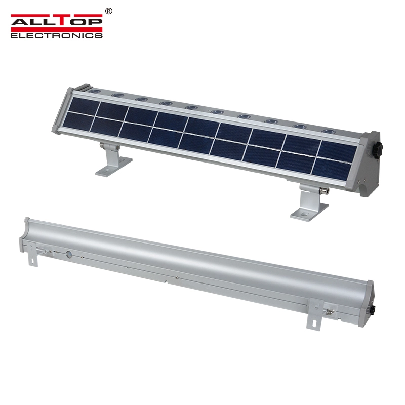 Motion sensor integrated outdoor waterproof ip65 all in one 10w 20w led solar wall washer 1