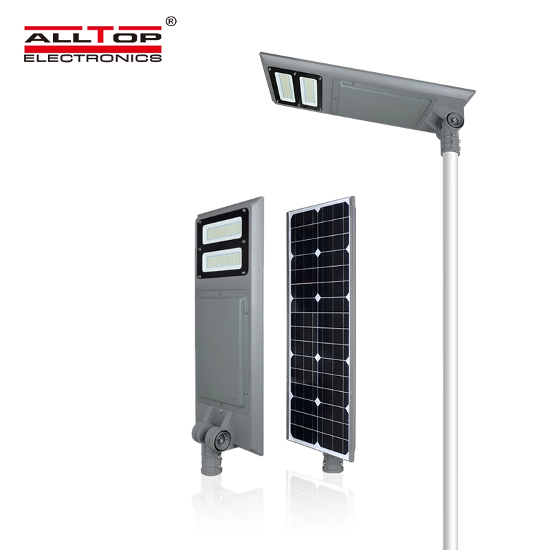 ALLTOP High power IP65 waterproof bridgelux 40 60 100 w integrated all in one solar led street light 1