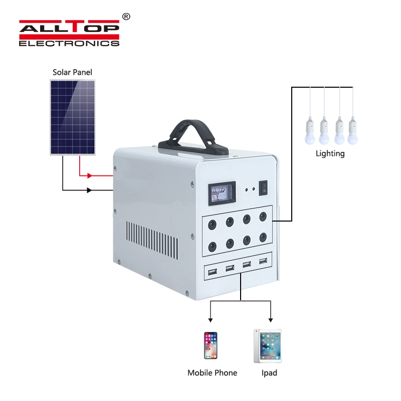 ALLTOP 2020 New design high quality usb rechargeable solar lighting system 1