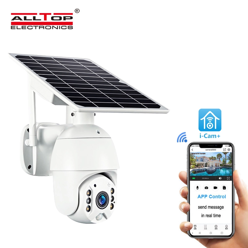 ALLTOP 4g wifi TF card ip camera outdoor 1080P H.265X 1920x1080 Resolution hd ptz zoom camera baby shower ptz ip solar camera 1