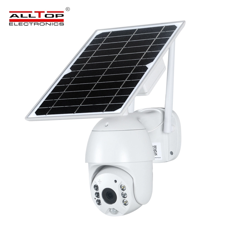 ALLTOP 4g wifi TF card ip camera outdoor 1080P H.265X 1920x1080 Resolution 5x ptz zoom camera solar energy camera 1