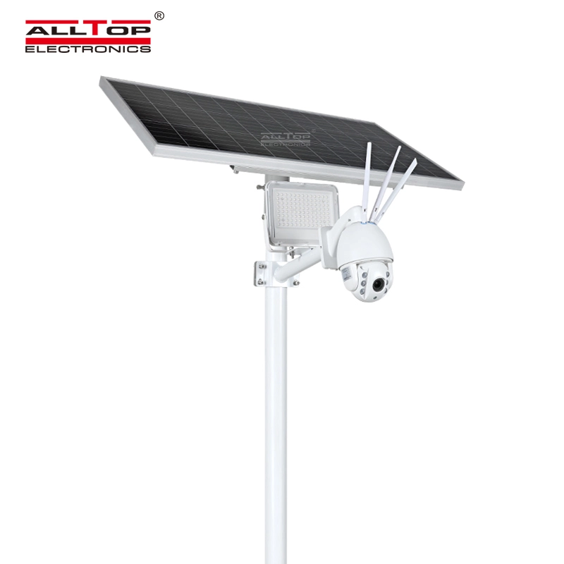 ALLTOP Remote Wireless Control 80w Solar Flood Light With Wifi Cctv Camera 1