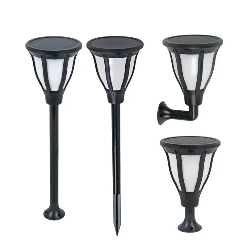 ALLTOP High quality new classic ip65 2w outdoor garden lighting all in one solar led flame light 1