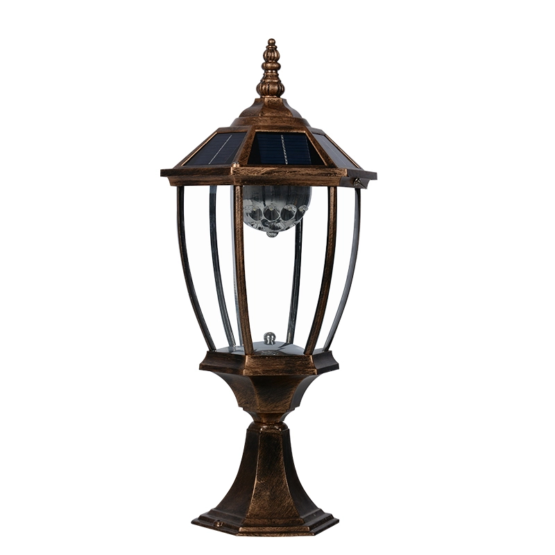 3w high quality fancy main solar gate post pillar light 1