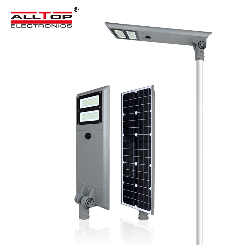 ALLTOP Zhongshan high quality ip65 waterproof 60watt 100watt all in one solar led street light 1