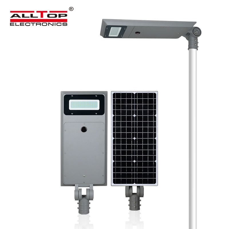 ALLTOP New product high lumen bridgelux IP66 waterproof outdoor 40w 60w 100w all in one solar led street light 1