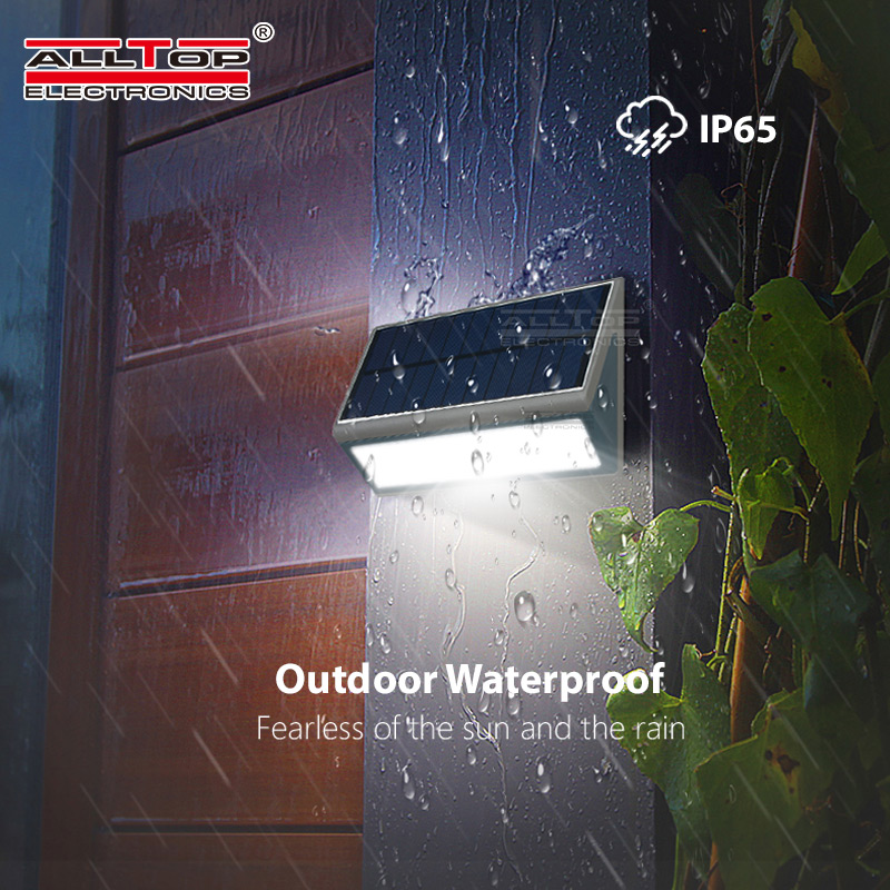 ALLTOP High quality Bright Outdoor Waterproof 3W 5W Solar led wall lamp 3