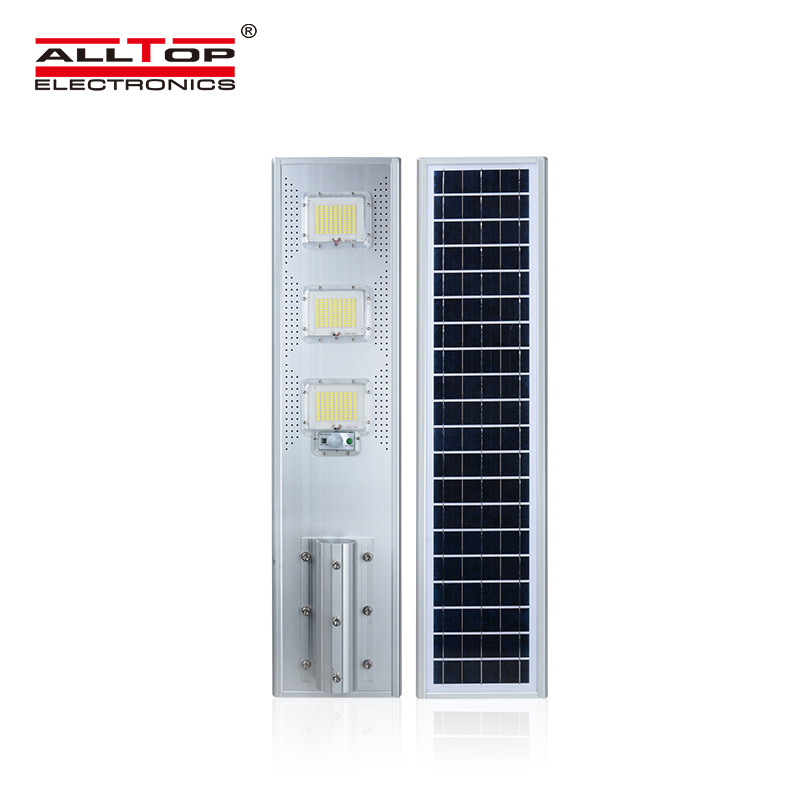 ALLTOP MPPT solar charge controller outdoor IP65 motion sensor 60w 120w 180w all in one solar streetlight 4