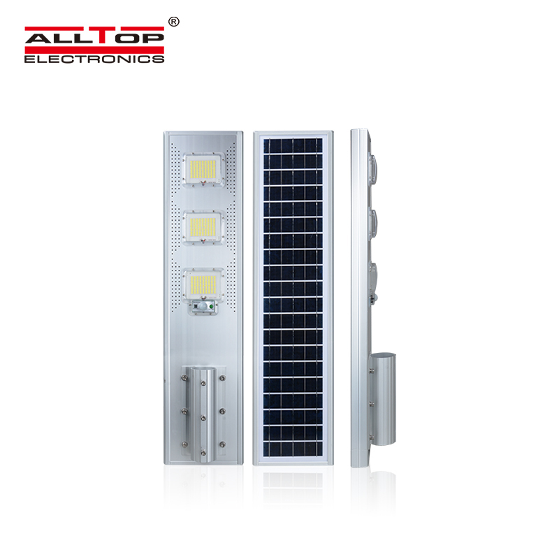 ALLTOP MPPT solar charge controller outdoor IP65 motion sensor 60w 120w 180w all in one solar streetlight 3
