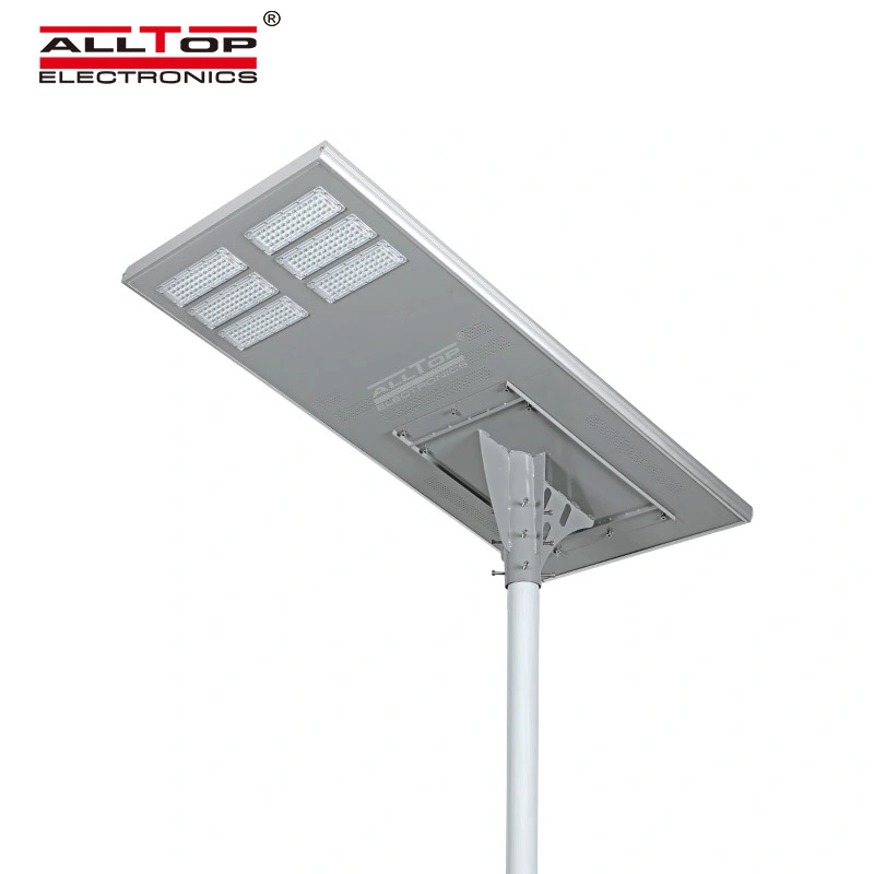 ALLTOP Modern design all in one integrated aluminium smd 200watt solar power street light with pole 1