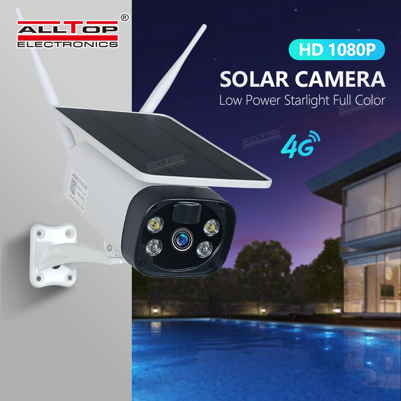 ALLTOP Outdoor 1080P Waterproof Wireless Security Surveillance Solar Panel Battery Powered WiFi IP Solar CCTV Camera 1