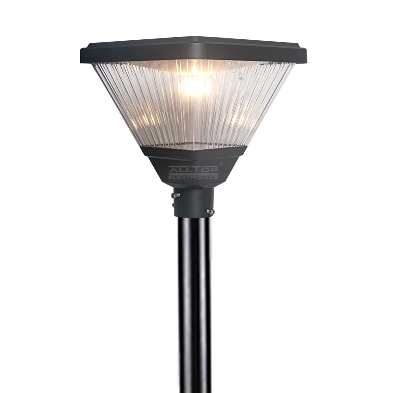 ALLTOP High Performance Outdoor Ip65 Pole Area Lighting Stand Alone Pack Garden 20w Solar Powered Led Post Top Light 1