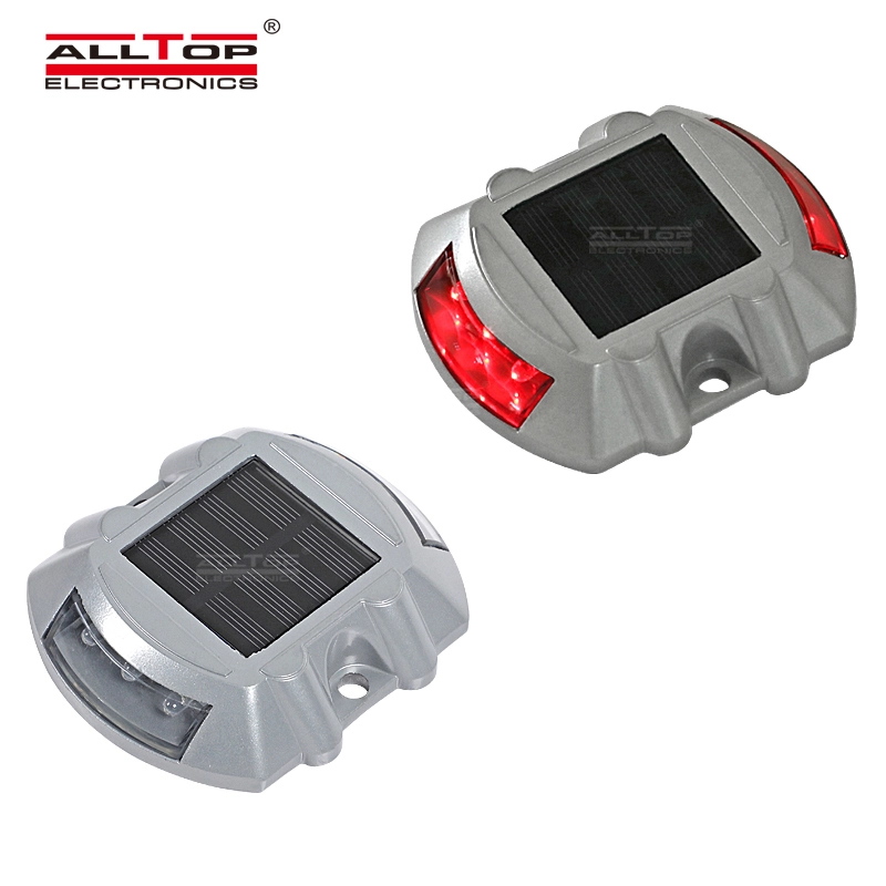 ALLTOP Ground Garden Lawn Deck Pathway Flashing Mode 6 LED Road Safety Solar Road Stud 1