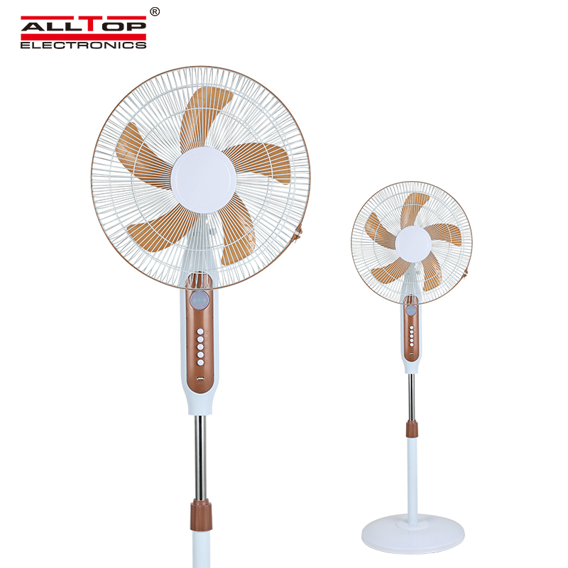 ALLTOP 16 inch rechargeable solar table fan with solar panel 2