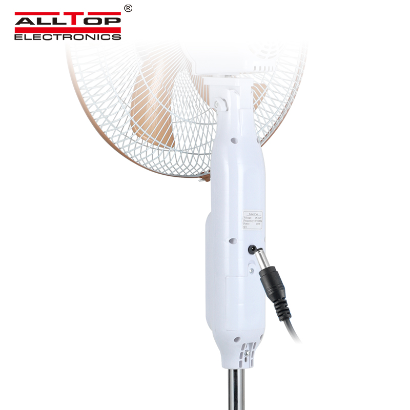 ALLTOP 16 inch rechargeable solar table fan with solar panel 5