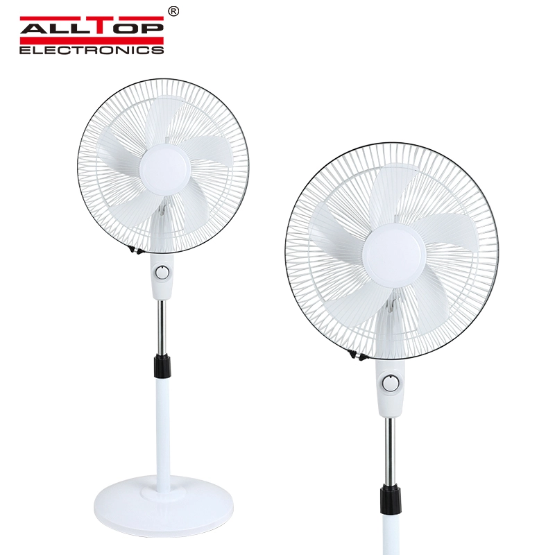 ALLTOP Hot sale rechargeable solar fan 16 inch 12v dc stand fan 1