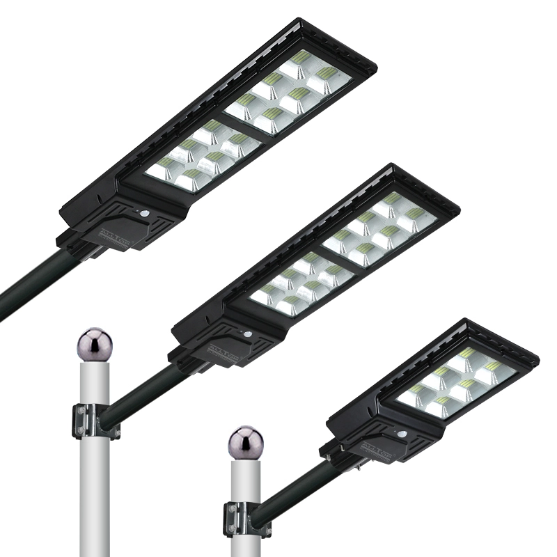 ALLTOP High Lumens Outdoor Waterproof IP65 ABS 300W 600W   Integrated All In One Solar Led Street Light 1