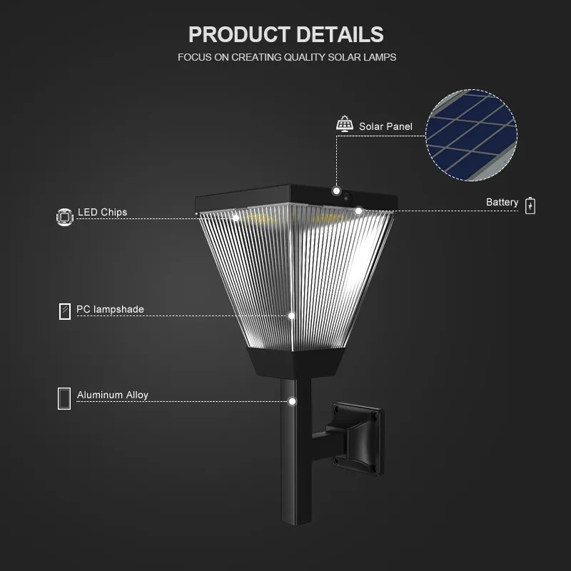 Good Selling led solar garden lights factory 8