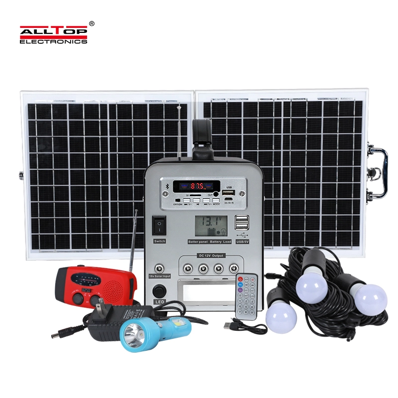 ALLTOP China Wholesale 40w Outdoor Fishing Home Camping Mobile Portable Solar Power Energy System 1