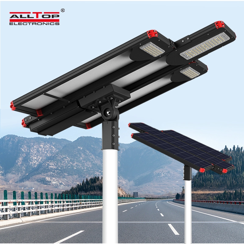 ALLTOP Energy Saving Ip65 Waterproof Aluminum SMD Street Light 360w All In One Solar LED Street Lamp 1