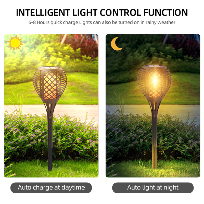 ALLTOP Torch Lights Realistic Dancing Flames Lamp ABS IP65 Waterproof Outdoor Lawn Led Solar Garden Light Popular Light 7