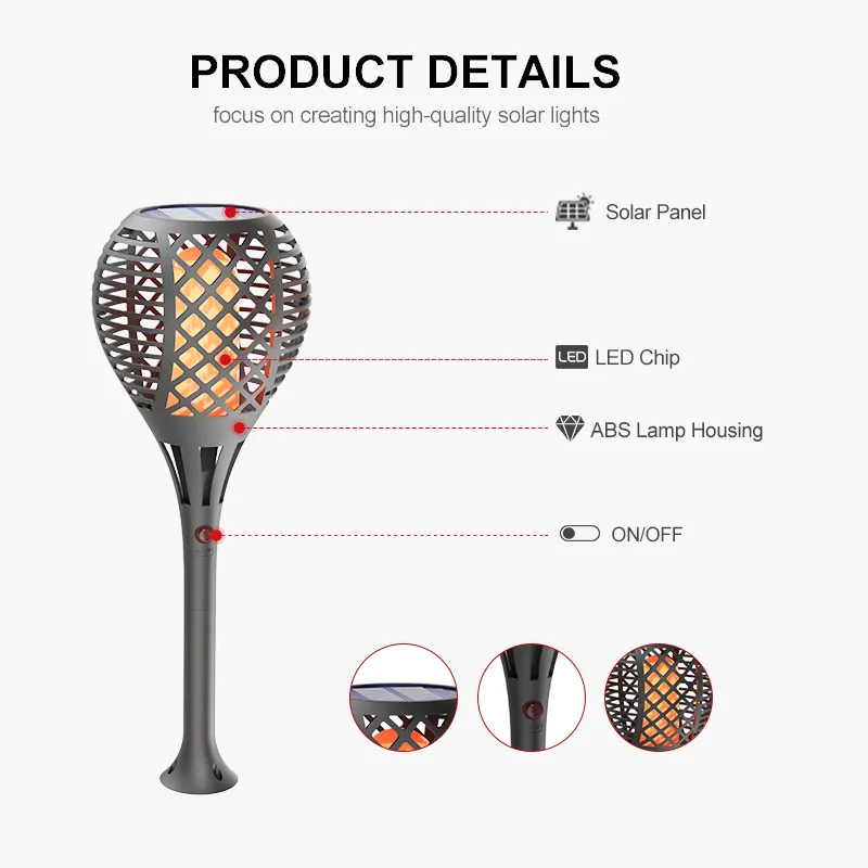 Best Price led solar garden lights from China 3