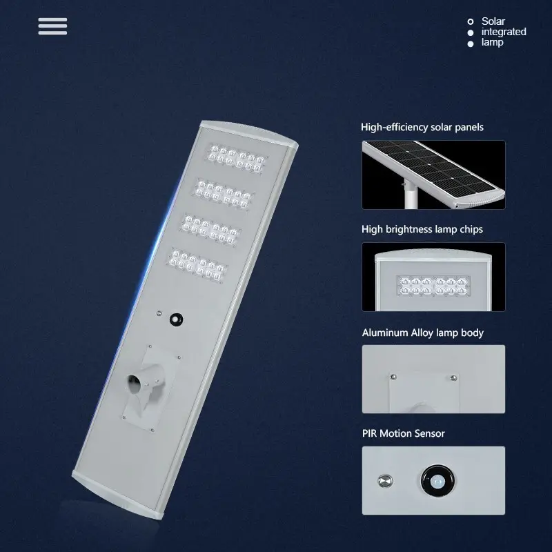 Best Price 60w all in one solar street light company 7