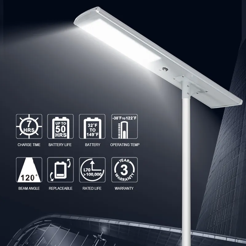 Best Price 60w all in one solar street light company 6