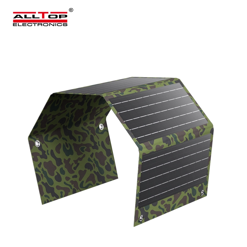 ALLTOP Foldable Solar Panel Bags  Portable Pocket Solar Power Bank Easy CarryOutdoor Folding Solar Panel for Camp 1