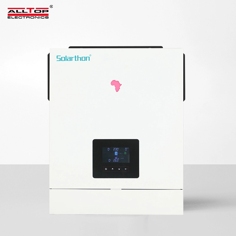 Dual AC output 4.2KW 6.2KW on off grid hybrid solar inverter wide PV input with touchable colorful display 1