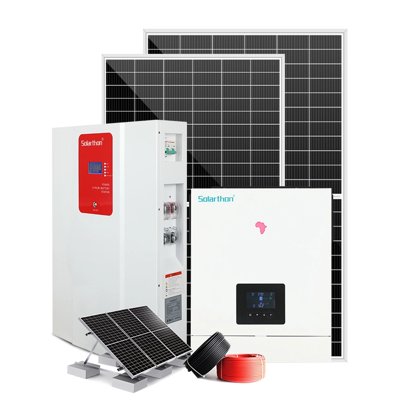 Complete Set Solar Energy System 4.2KW 6.2KW Hybrid Solar Energy Power Storage System 1
