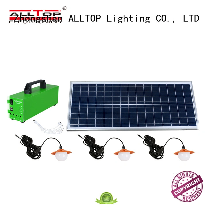 backup led potable battery solar led lighting system ALLTOP 1