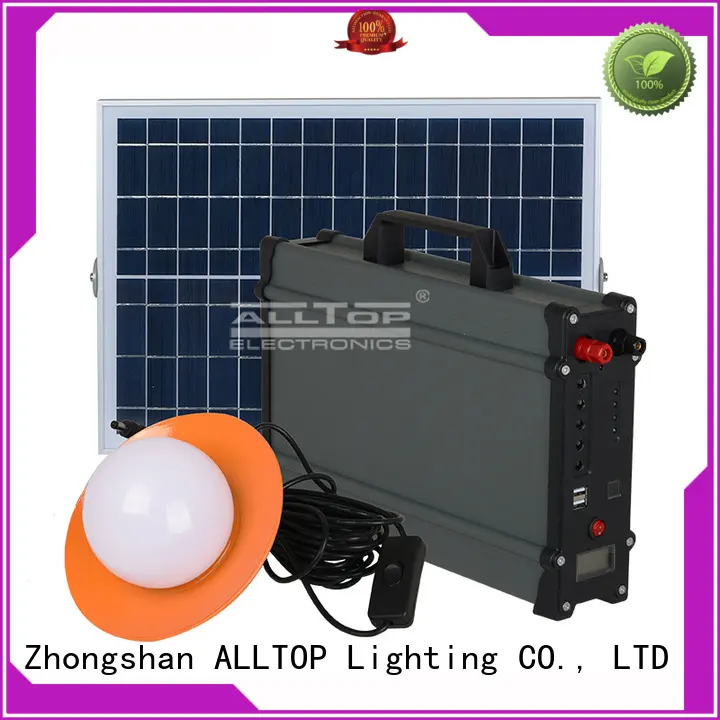 system battery solar led lighting system powered ALLTOP 1