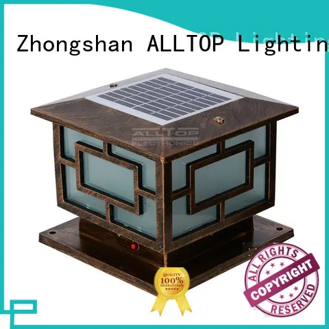 led landscape solar pillar lights outdoor ALLTOP Brand company 1