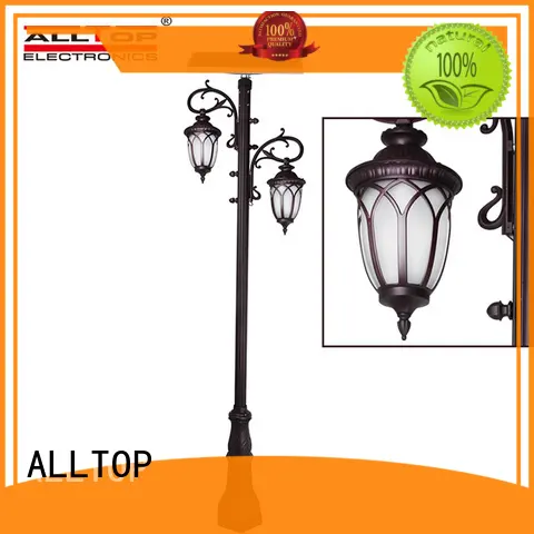 outdoor modern solar pillar lights decoration ALLTOP company 1