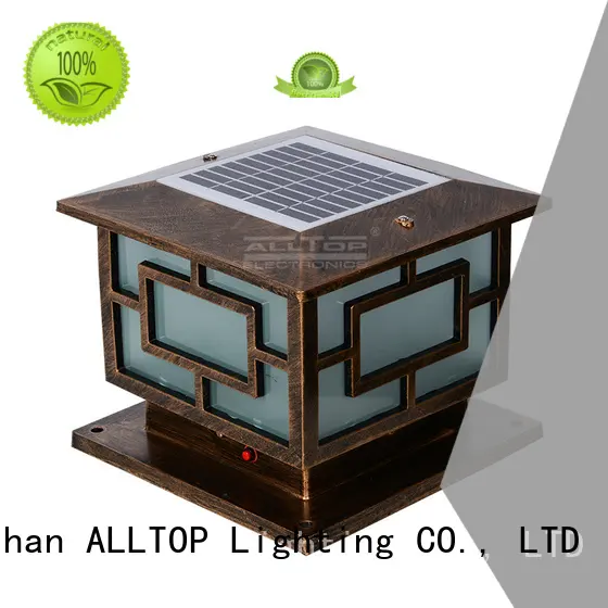 Hot waterproof solar pillar lights solar outdoor ALLTOP Brand 1