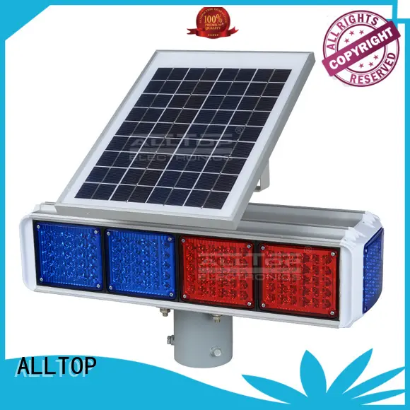 warning solar powered traffic lights flashing ALLTOP company 1