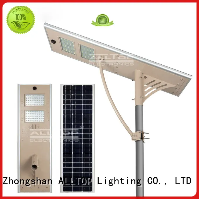 outdoor sensor light ALLTOP Brand all in one solar street lights factory 1