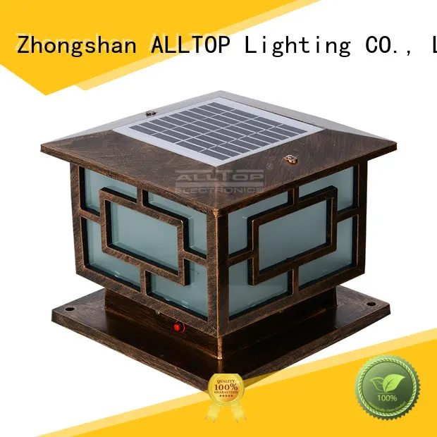 solar powered light post decoration modern classical ALLTOP Brand 1