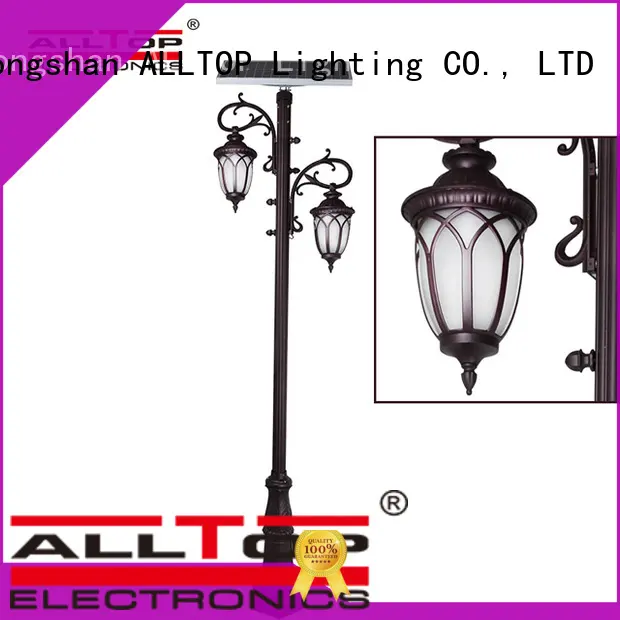 garden waterproof pillar solar powered light post ALLTOP manufacture 1
